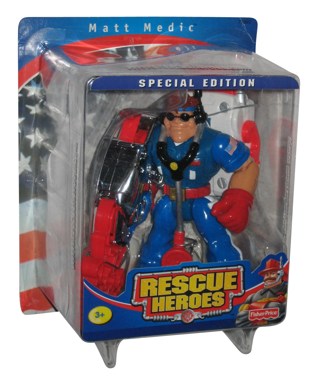 ❤️Fisher Price Rescue Heroes Matt Medic Emergency Kit New 