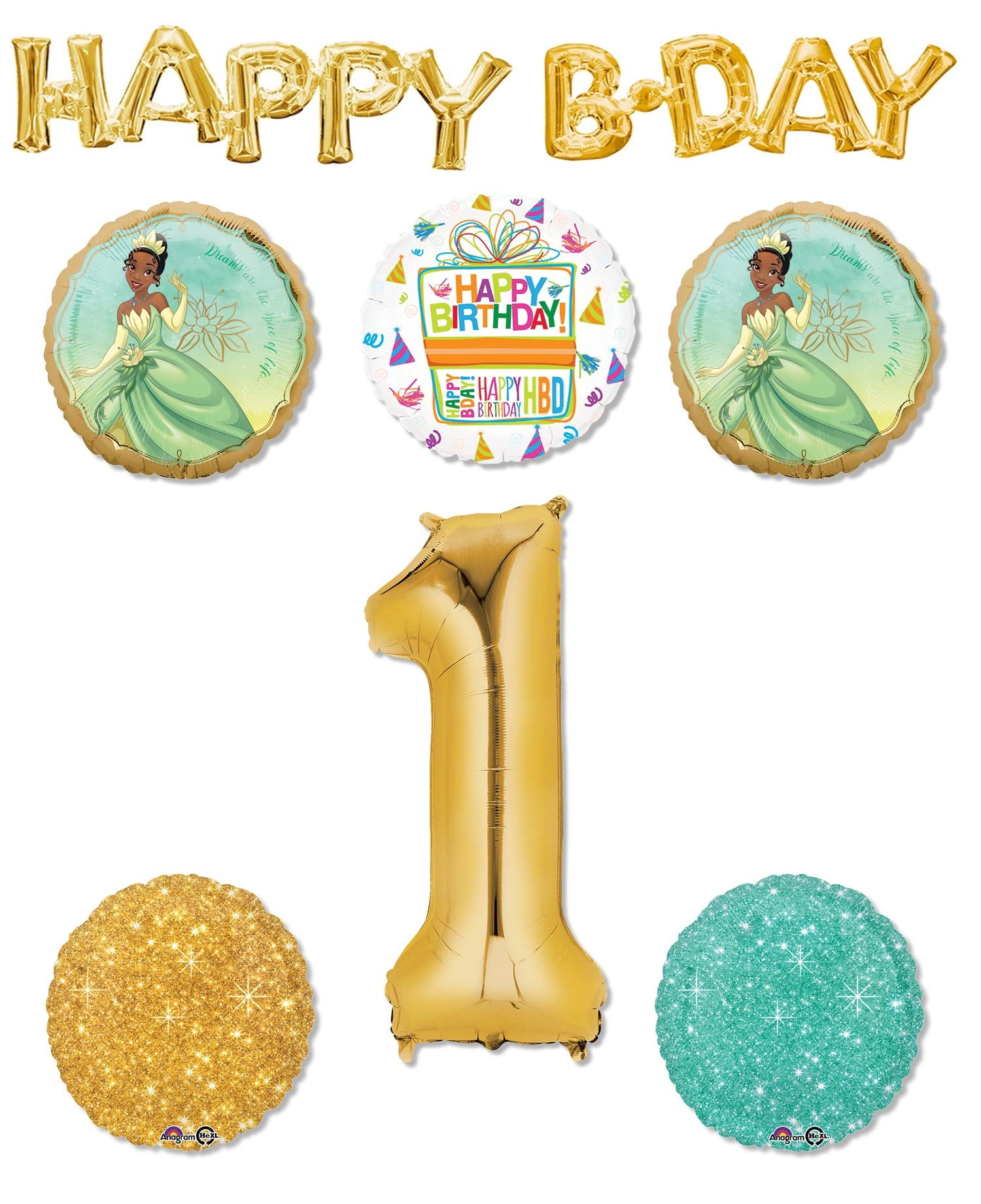 12 The Princess and The Frog Birthday Party Personalized 2.5" Lollipop Stickers 