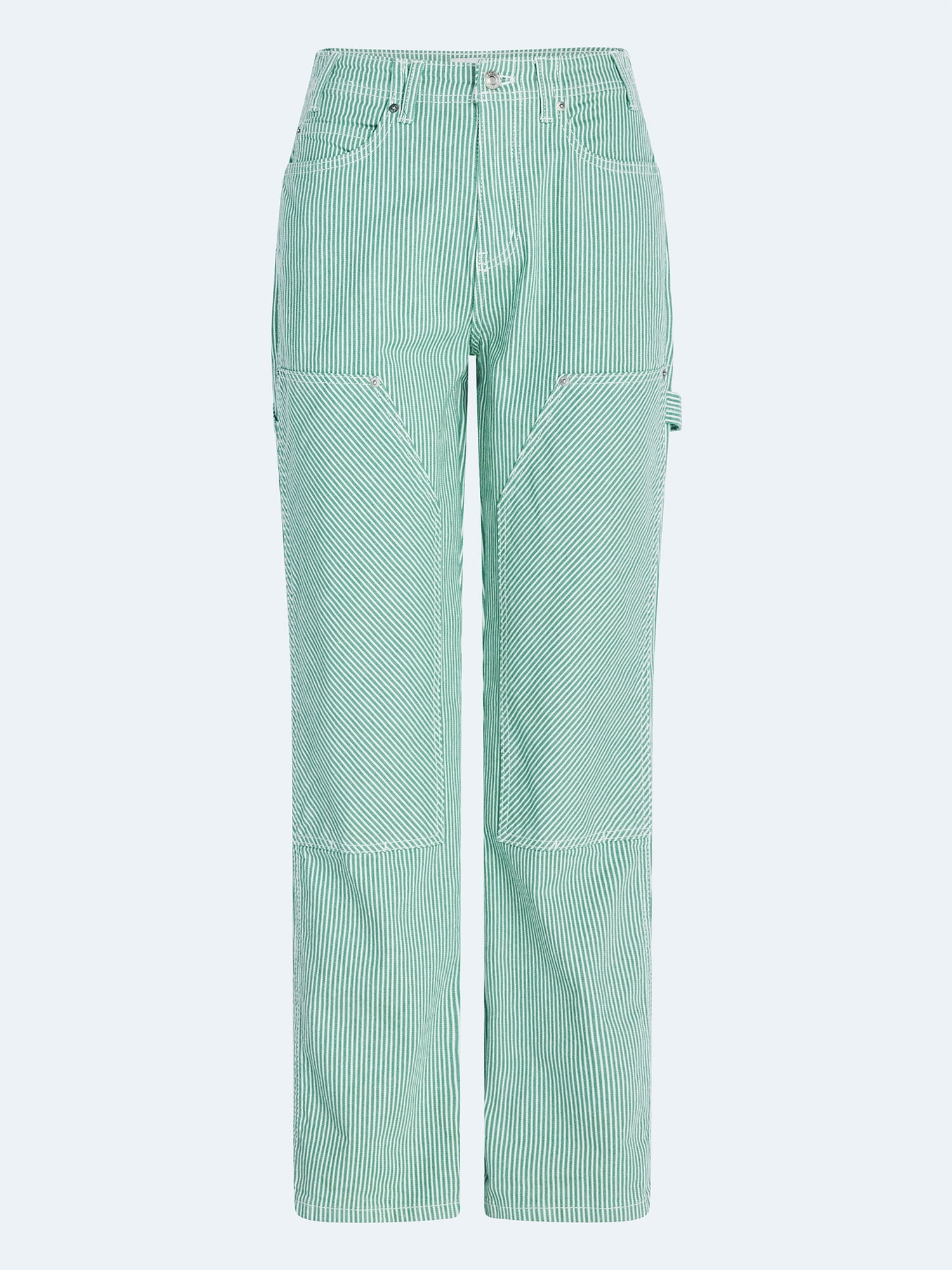 Free Assembly Women's and Women's Plus Mid Rise Relaxed Carpenter Jeans, Sizes 0-26W