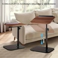thumbnail image 3 of Adjustable Folding Laptop Desk, Rotatable Height-Adjustable, Space-Saving Home Office Desk, White, 3 of 7