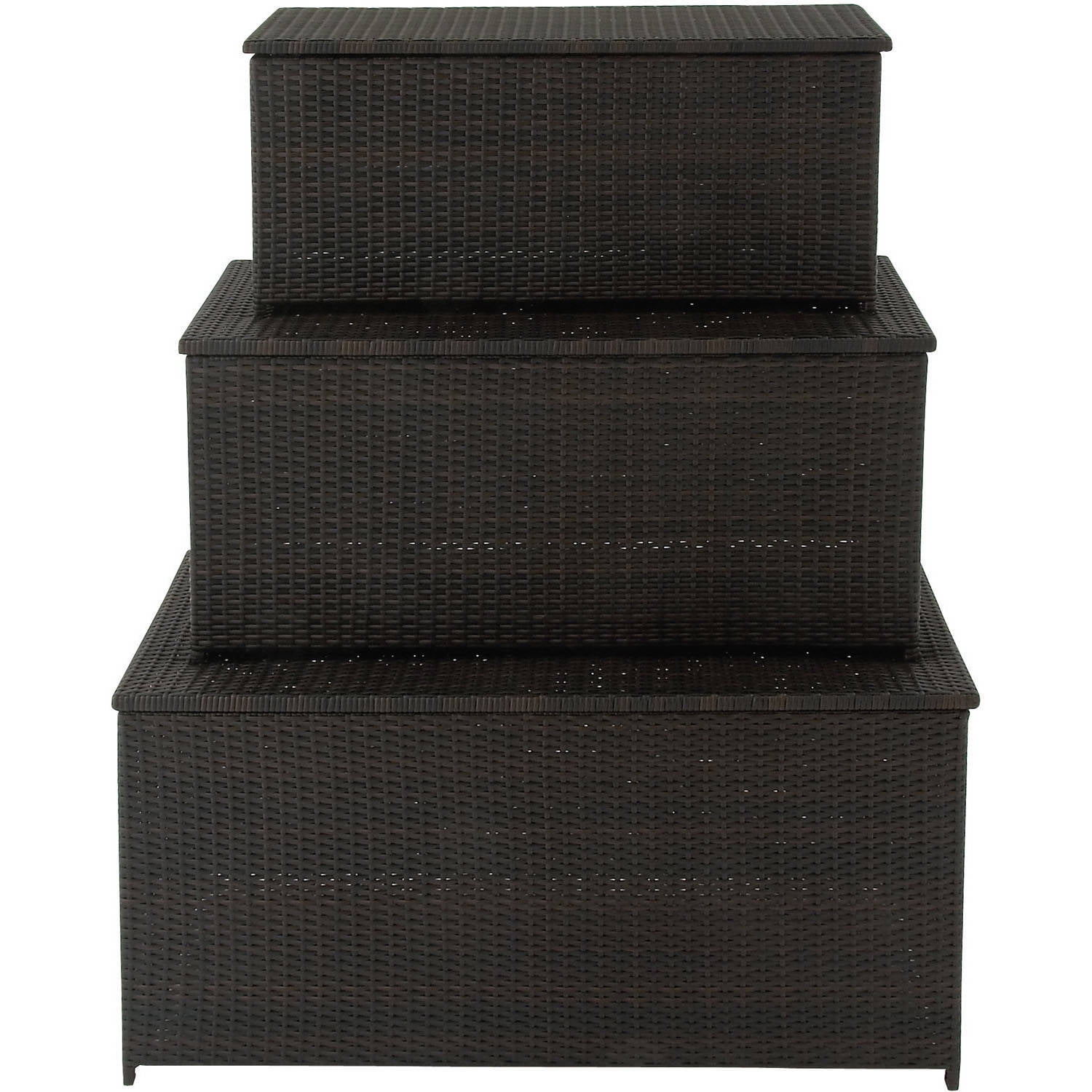 Hanover Outdoor Hanover 3-in-1 Deck Box Set for Outdoor Storage by Hanover Outdoor
