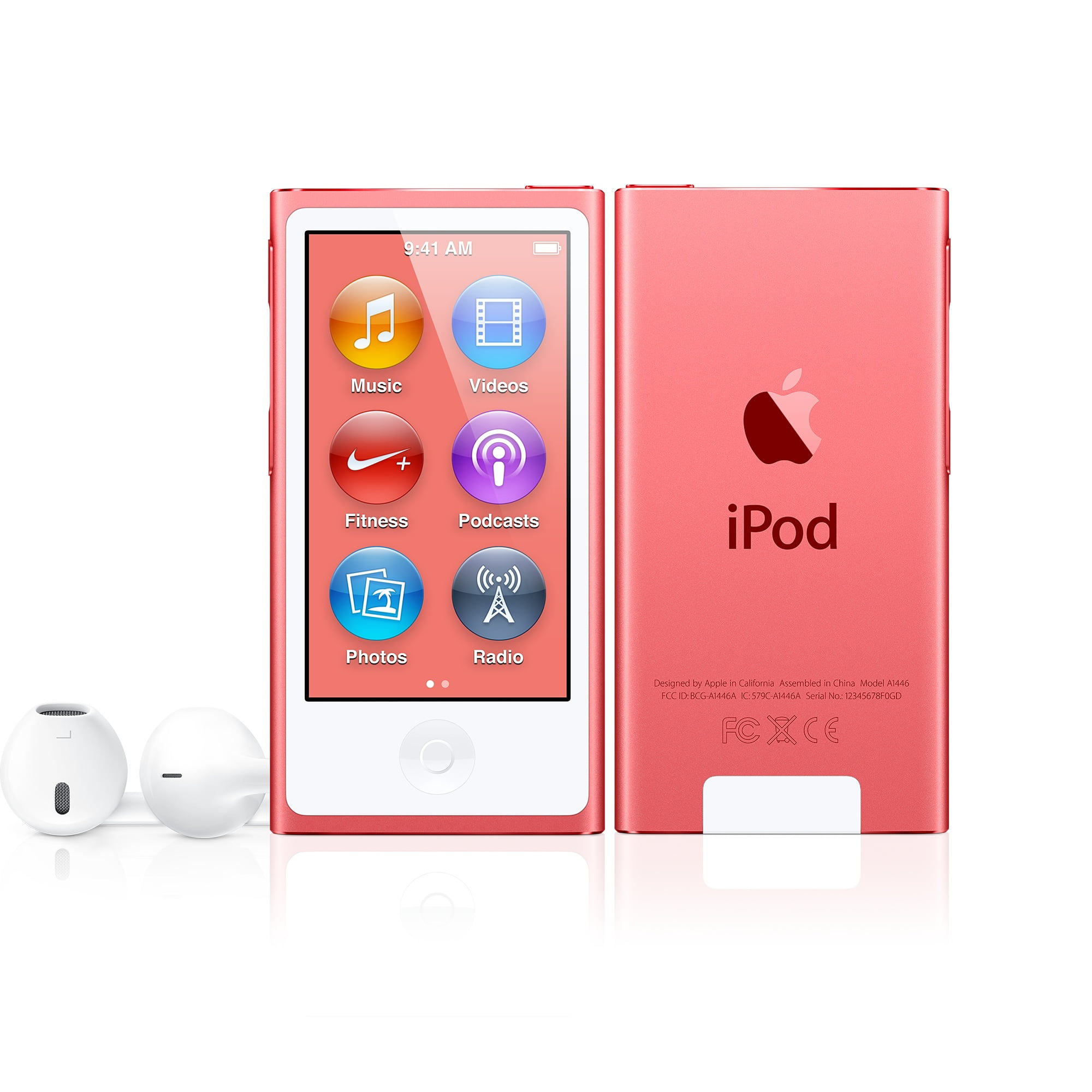 Apple iPod Nano 7th Gen 16GB Pink ,MP3 Audio/Video Player, Like 