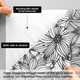 thumbnail image 2 of DKTIE 17.7" x 78.7" Double-Sided Floral Pattern Window Film, Static Cling Privacy Sticker, Anti-UV Heat Control for Home, 2 of 9
