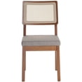 thumbnail image 3 of Manhattan Comfort Pell Chaise d'Appoint en Gris et Érable (Lot de 2), 3 of 7