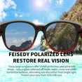 thumbnail image 5 of FEISEDY Women Men Polarized Fit Over Sunglasses Oversized Trendy Square Cat Eye Wear Over Glasses B2849, 5 of 17