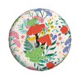thumbnail image 2 of Easygdp Mushroom and Frogs Automobile Tire Dust Cover, 14-17in Spare Tire Cover Universal Fit for Trailer, Car, Truck, SUV, Jeep - 14 inch, 2 of 9