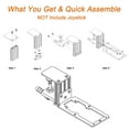 thumbnail image 2 of HTLAKIKJ Support de Bureau pour Simulateur de Vol Joystick - Compatible avec Logitech g Extreme 3D Pro Joystick et Turtle Beach VelocityOne Flightstick pour Xbox et Windows Enduring Met, 2 of 7