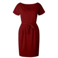 thumbnail image 4 of Women Summer Dresses, Formal Dresses for Women,Women's Summer Casual Dress Short Sleeve Party Evening Pocket Ladies Flowy Comfortable Stylish Versatile Lightweight Fashion, 4 of 7