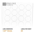thumbnail image 2 of 1.67 Inch Circle Labels - Inkjet/Laser Printer - Online Labels (100 Sheet Pack), 2 of 9