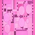 thumbnail image 1 of Ahgly Company Indoor Square Abstract Pink Modern Area Rugs, 7' Square, 1 of 4