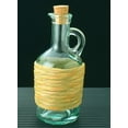 thumbnail image 2 of Green Glass Jug Oil / Vinegar with Cork Stopper (Rafia), 8-Ounce, 2 of 3