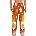 thumbnail image 3 of Daiia Men'S Happy Thanksgiving Three Gnomes Pants,Bottoms Sleep Lounge,Pajama Pants,Pj Bottoms Drawstring And Pockets-X-Large, 3 of 9