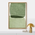 thumbnail image 2 of HFDF Canvas Print Wall Art Pastel Pink, Green & Yellow Paint Strokes Abstract Shapes Watercolor Modern Art Contemporary Multicolor Ultra for Living Room, Bedroom, Office - Natural 11x14inch Framed, 2 of 6