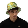 thumbnail image 6 of Daiia Cartoon Dinosaurs Pattern Bucket Hat - Trendy Cotton Sun Hat for Beach, Golf, Fishing - Fun Outdoor Vacation Boonie for Men and Women, 6 of 9