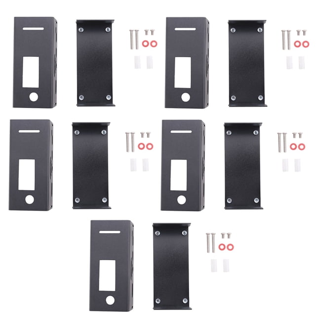 5X Caja de Aleación de Aluminio para Tablero Rainsun de Expansión de Hotspot Estación de Radio Wifi MóDem de Voz W Negro