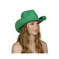 thumbnail image 1 of TopHeadwear Chapeau de Cowboy à Paillettes et Sequins, Vert, 1 of 2