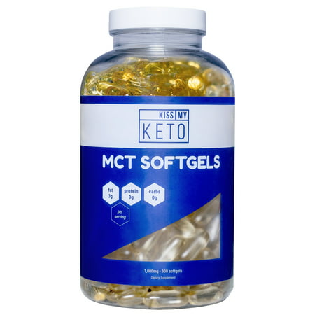 Kiss My Keto MCT HUILE Capsules - 1000 mg 300 CT