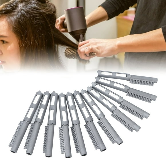 Rodillos Rizadores de Cabello, 12 Piezas Varillas para Permanente del Cabello de Resina PlásTica Varillas para Permanente Varillas para rizar de Estructura Hueca de 8x2 cm para