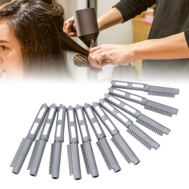 Rodillos Rizadores de Cabello, 12 Piezas Varillas para Permanente del Cabello de Resina PlásTica Varillas para Permanente Varillas para rizar de Estructura Hueca de 8x2 cm para