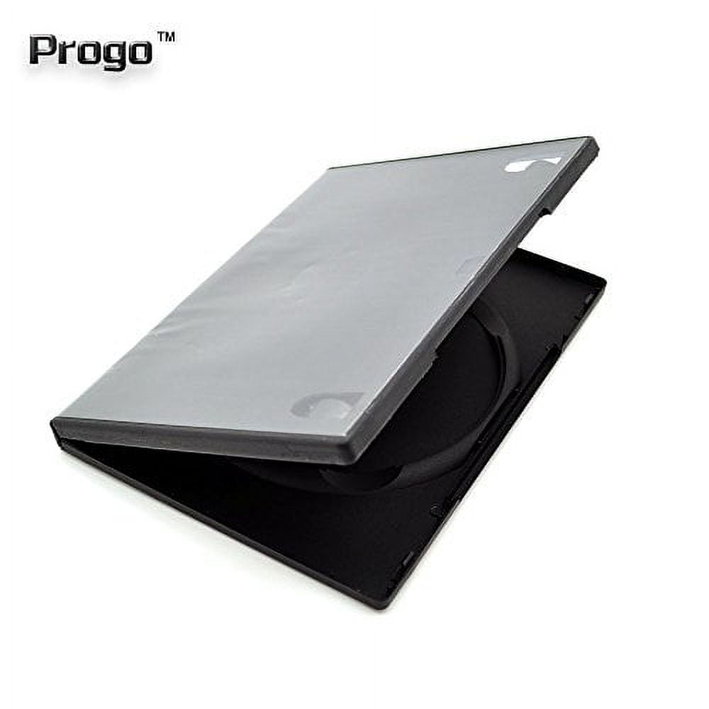 Progo 100 Pack Standard Black Single DVD Cases 14MM