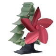 thumbnail image 4 of Ventilador de estufa termoeléctrico de 5 aspas con velocidad ajustable y estilo árbol de Navidad, 4 of 14