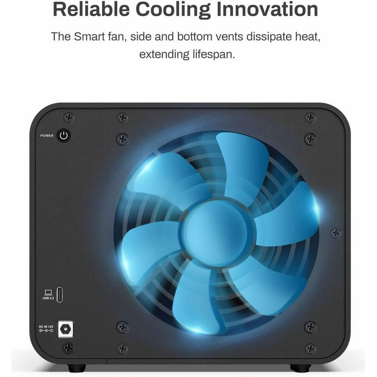 TERRAMASTER D4-320 External Hard Drive Enclosure - 4bay USB 3.2