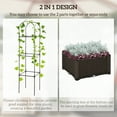 thumbnail image 4 of Outsunny 6' Raised Garden Bed Planter with Trellis, Self-Watering Disk, Drainage Holes & Steel Frame for Climbing Plants, 4 of 9