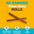 thumbnail image 4 of Cadet Chewalicious Dog Treats Chewy Rolls, Rawhide Free Chew Sticks for Dogs, Peanut Butter Flavor, 10 Count, 4 of 11