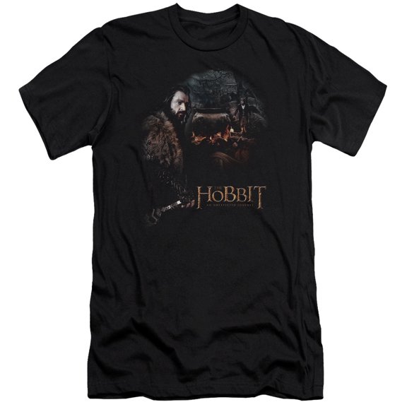 The Hobbit Cauldron Premium Canvas Adult Slim Fit 30/1 T-Shirt Black