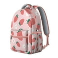 thumbnail image 2 of Compact School Backpack with Red Strawberry Design Lightweight Fruity Style for Travel Commute and Summer Use, 2 of 6