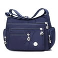 thumbnail image 2 of GRNSHTS Women's Waterproof Nylon Shoulder Bag, Blue, 2 of 2