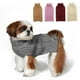 thumbnail image 1 of Jersey para perros KYEESE de punto trenzado con cuello alto para perros medianos, color gris, 1 of 7