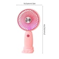 thumbnail image 3 of SSZMDLB Handheld Fan USB Rechargeable Portable Mini Fan, Personal Cooling Fan for Outdoor Travel Office Teen, Rechargeable Small Fan with Base, Quiet Battery Operated Desk Fan, 3 of 6