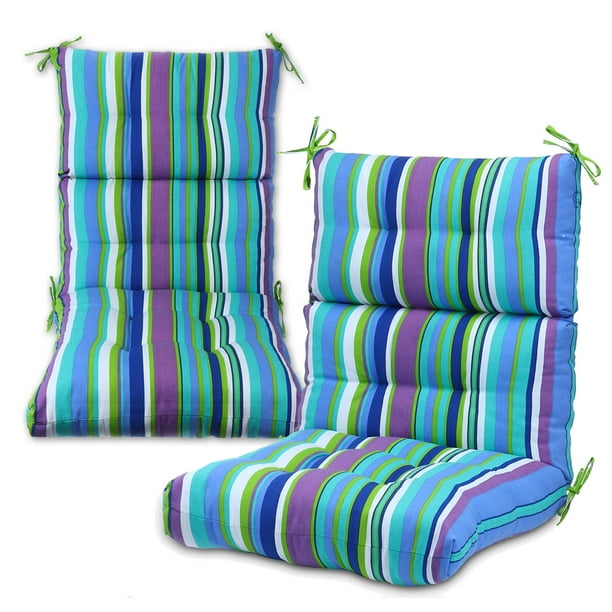 Romhouse 44x21 Inch Solid Outdoor Patio Chair Cushion Set Of 2 Comfortable Polyester High Rebound Foam Fill Quality Multicolor Com Solid Outdoor Patio Chair Cushion Set, Outdoor Foam For Cushions Canada