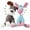 Brown+Blue, variant on Indestructible Dog Toy, 2026 New Durable Plush Dog Toys for Aggressive Chewers, Squeaky Chew Toy for Small Medium Large Dogs Puppy Teething Toys