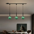 thumbnail image 7 of Kiven H-Type Track Lighting, 1-Light Modern Halo Track Pendant Light with Glass Shade & E12 Socket, Track Light Pedant with 12" Cord, 7 of 7