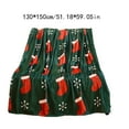 thumbnail image 3 of Zawou Christmas Socks Print Blanket - Super Soft Warm Nap Blanket for Sofa, Bed, Office, Travel, and Cozy Holiday Comfort, 3 of 7