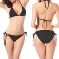 thumbnail image 6 of 1 Set Halter Swimsuit No Pad Split Type Solid Color Bathing Suit for Summer, 6 of 7