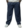 thumbnail image 1 of Ceisia Men Casual Sport Solid Color Pants Elastic Waist Drawstring Pocket Gift Trousers, 1 of 8