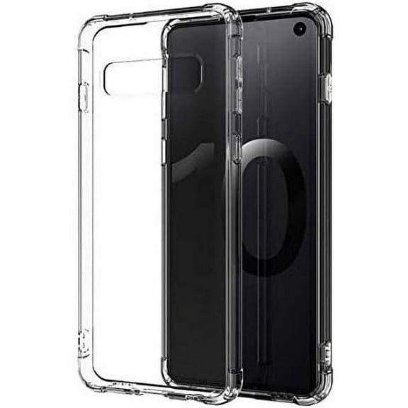 Case for Samsung Galaxy S10 Case,Crystal Clear Reinforced Corners TPU Bumper Cushion Anti-Scratch Hybrid Rugged Transparent Back Cover Case for Samsung Galaxy S10,Clear