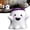 C, variant on Clearance Under $1 Cute Resin Ghost with Headband Figurine Halloween Decor