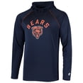 thumbnail image 2 of Men's Starter Navy Chicago Bears Raglan Long Sleeve Hoodie T-Shirt, 2 of 3