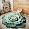 thumbnail image 2 of Floral Plush & Diatomaceous Earth Floor Mat, 3D Visual Flower Shaped Diatom Mud Floor Rugs, Realistic Pattern Non-Slip Absorbent Mat for Bedroom, Kitchen, Living Room, 2 of 8