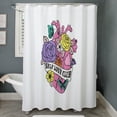 thumbnail image 3 of CafePress - Self Love Club Heart - Unique Fabric Shower Curtain 70" x 72", 3 of 3