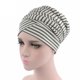 thumbnail image 2 of Cabeza de moda Wrap Bohemio Colors Surtido Colors Pirate Hat Boho Accesorios para el cabello Bonnón Valentín Día Regalos Diedo de cabeza para mujeres Blanco, Stripe Inevent AP008221-06, 2 of 6