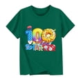 thumbnail image 2 of RXMEKW T-Shirt Imprimé pour Filles Manches Courtes Col Rond Haut Décontracté pour Enfants en Polyester avec Design Graphique Beigne pour la Saison Scolaire Printemps et Été, 2 of 5