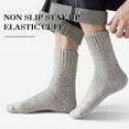 thumbnail image 4 of 5 Pairs Wool Socks Mens,Thick Warm Winter Socks,Soft Wool Hiking Socks,Casual Crew Socks for Men (US Size 7-13), 4 of 8