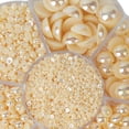 thumbnail image 2 of 2800 piezas de sueltas de tamaño DIY posterior plana para decoraciones de teléfonos móviles , champán BLESIY Cuentas de perlas, 2 of 6