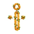 thumbnail image 1 of Bewildely Guirnalda de flores de tela de 4 piezas: fácil de limpiar y duradera Durabilidad Precio asequible Leis hawaianos Kits de decoración para fiestas color 4, 1 of 6