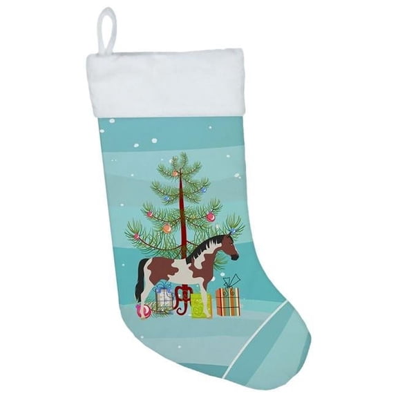 Carolines Treasures BB9274CS Pinto Horse Christmas Christmas Stocking